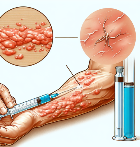 Risiken von Hautirritationen und Vernarbungen bei der Anwendung von Stanozolol-Injektionen.
