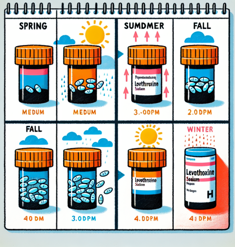 Jahreszeitliche Anpassung der Dosierung von Levothyroxine sodium